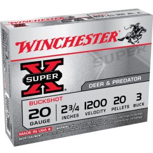 AMMO WIN 20G SUPERX (3) BUCK2-3/4