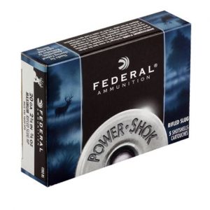 AMMO FED 20G POWER SHOK RIFLED SLUG HOLLOW POINT (5)