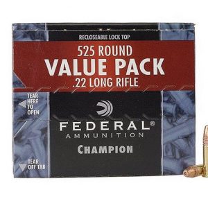 AMMO FED 22/36G CHAMP HIGH VELOCITY HOLLOW POINT 525RDS