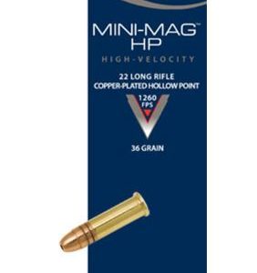 AMMO CCI 22LR COPPER PLATED HOLLOW POINT MINI MAG (100)