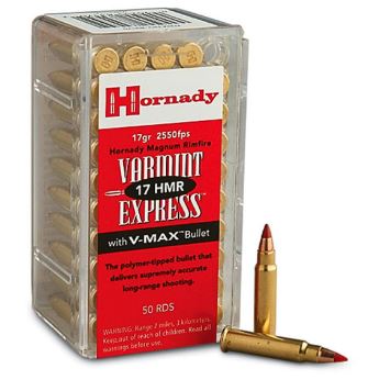AMMO HORNADY 17HMR/17G V-MAX (50) - Image 2