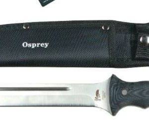 KNIFE OSPREY PIG STICKER FIXED BLADE WITH SHARPENER