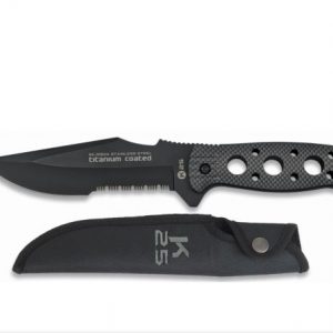 KNIFE K25 FIXED BLADE STAINLESS TITANIUM COATED 135CM