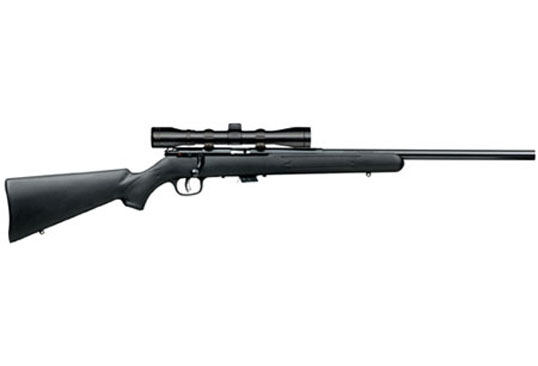 .22 SAVAGE MKII BLUED SYNTHETIC VARMINT SCOPE PACKAGE 5 SHOT