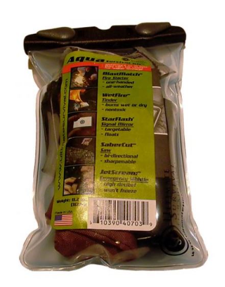 SURVIVAL KIT AQUA IN CLEAR BAG